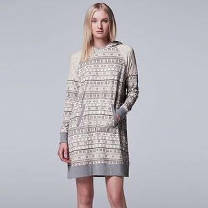 Simply Vera Vera Wang Pajamas, Hooded Sleep Shirt